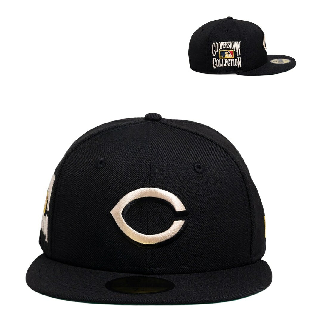 Rakuten - New Era シンシナティ・レッズ ウール 59FIFTY フィッテッド キャップ ブラック MLB 帽子