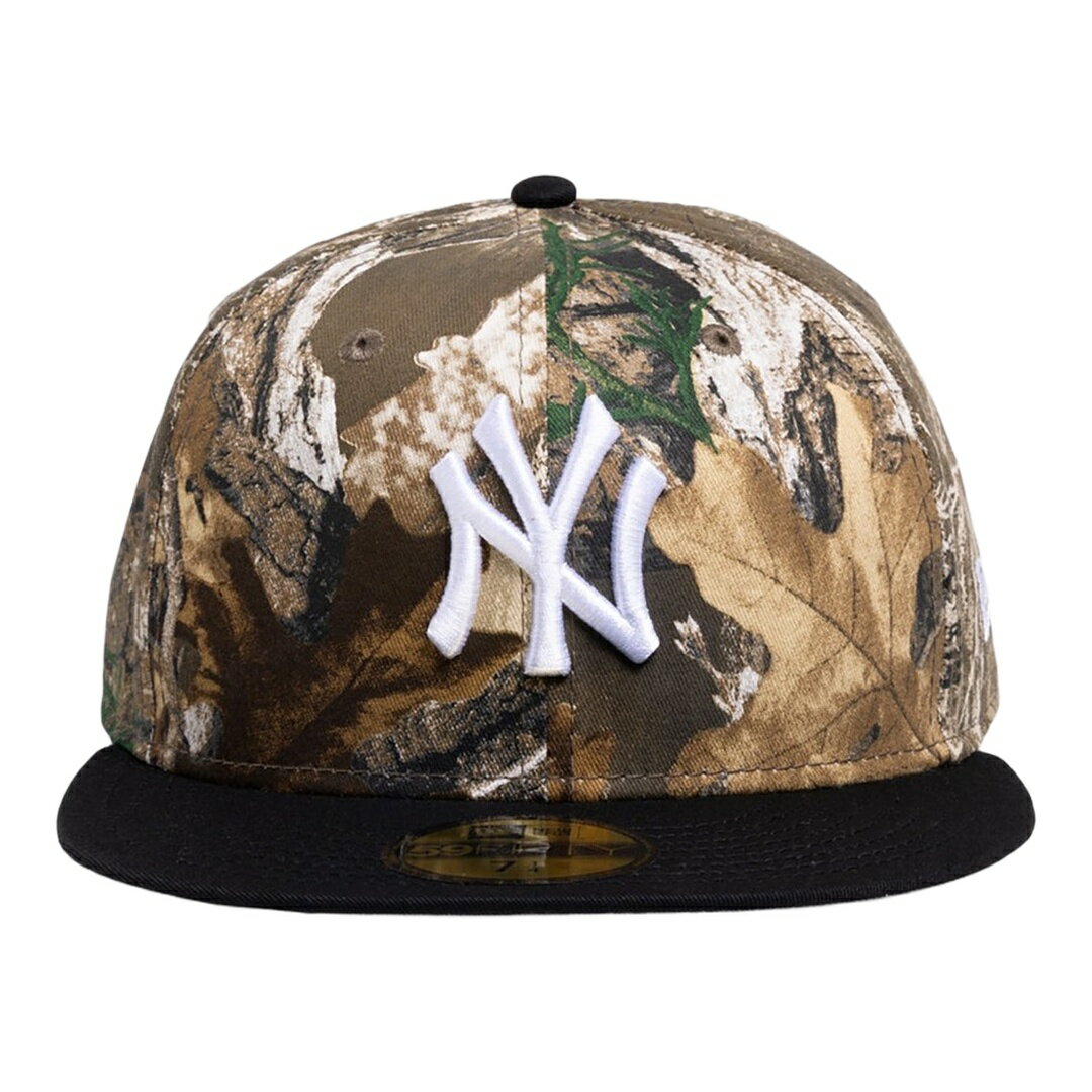 New Era ニューヨーク・ヤンキース Real Tree Camo 59FIFTY フィッテッド キャップ ベージュ カーキ 帽子 MLB