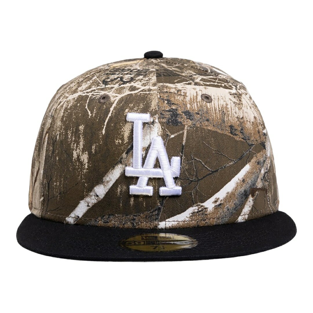 Rakuten - New Era ロサンゼルス ドジャース リアルツリーカモ 59FIFTY フィッテッド キャップ ベージュ カーキ MLB 帽子