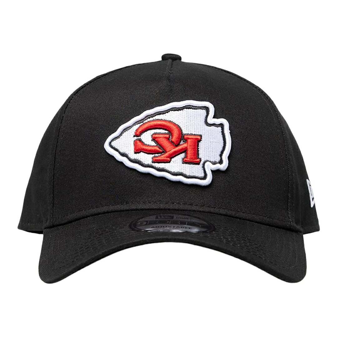 樂天商城 - New Era カンザスシティ・チーフス Upside Down Logo 9FORTY A-Frame キャップ スナップバック NFL ブラック 帽子