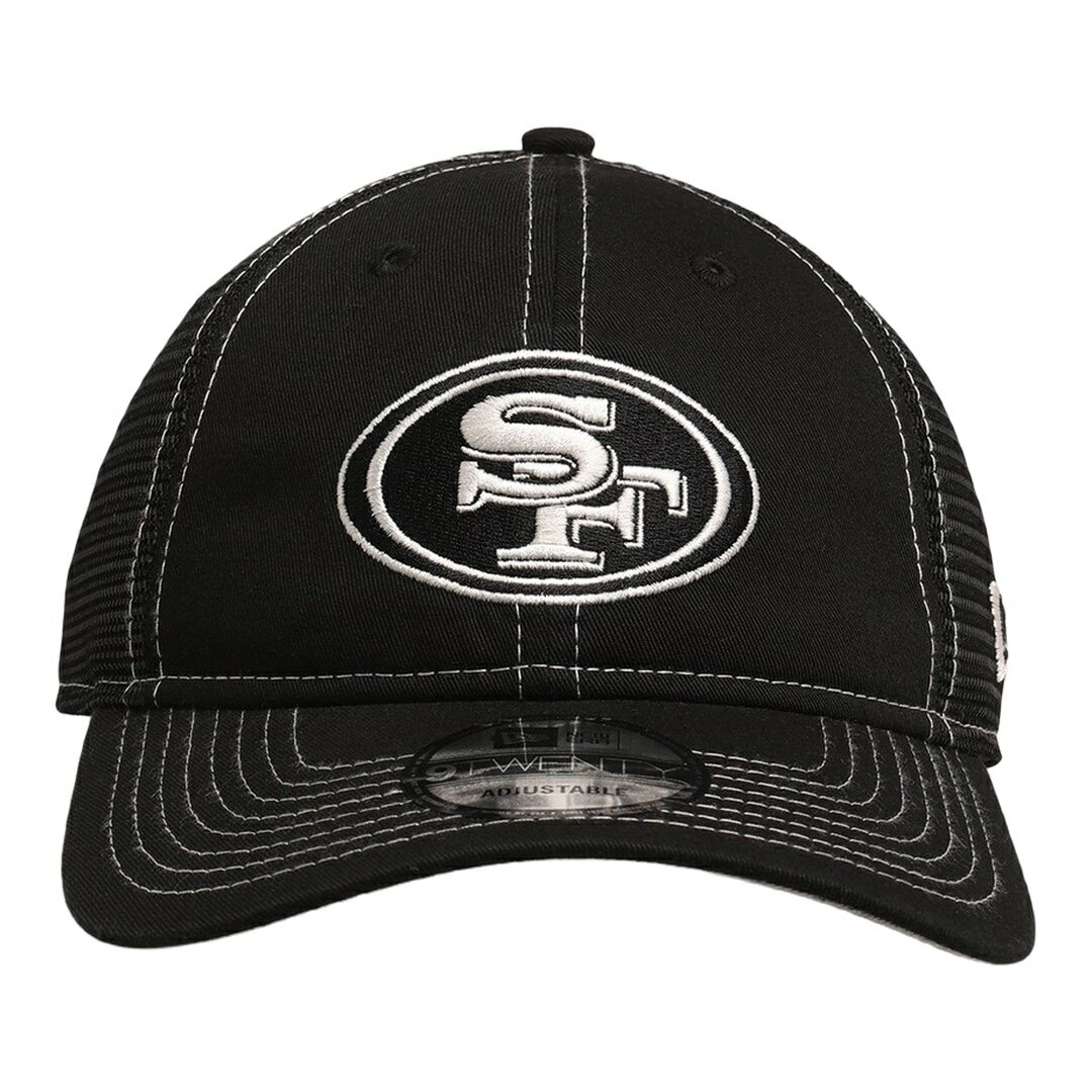 Rakuten - New Era サンフランシスコ・フォーティナイナーズ 9TWENTY カジュアルトラッカー ストラップバック キャップ ブラック NFL 帽子
