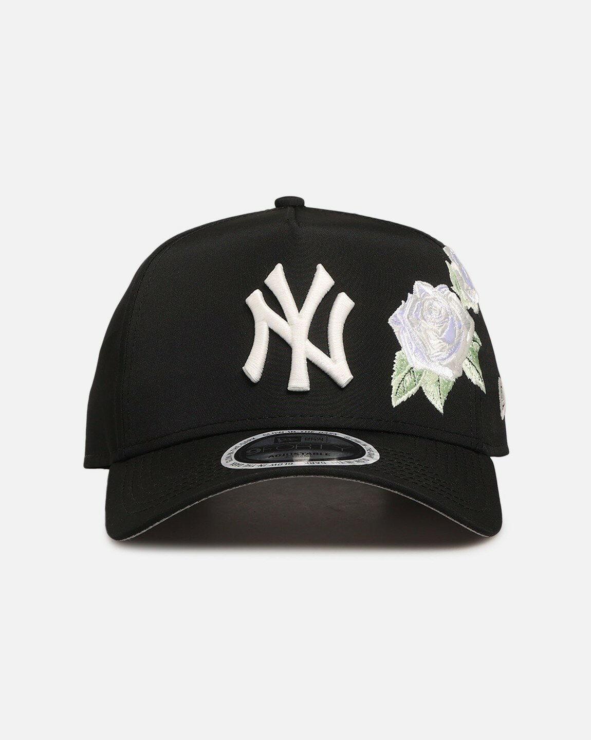 Rakuten - New Era ニューヨーク・ヤンキース Glow Rose 9FORTY A-Frame スナップバック キャップ ブラック MLB 帽子