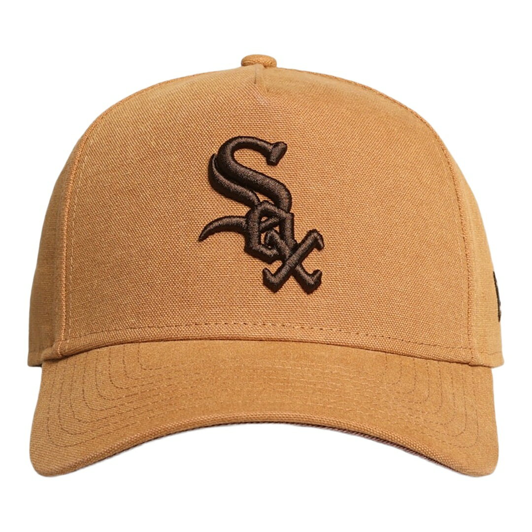 乐天商城 - New Era シカゴ・ホワイトソックス ウォッシュドキャンバス 9FORTY A-Frame キャップ ブロンズ MLB 帽子 スナップバック
