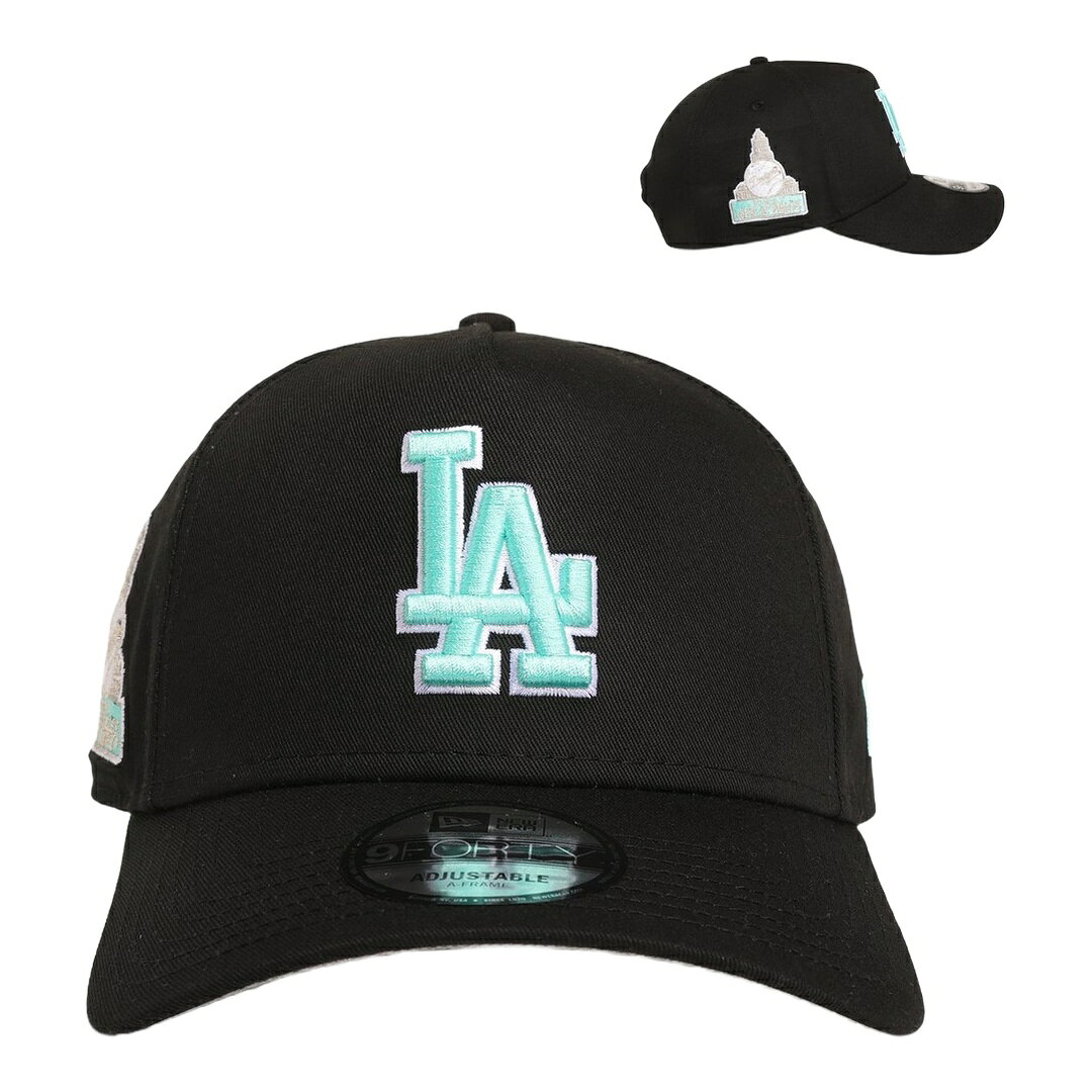 PRODUCT DETAILS New Era ロサンゼルス ドジャース 9FORTY A-Frame スナップバック キャップ ブラック/アクア MLB 帽子 ニューエラ【商品仕様】・ ブランド：New Era・ チーム：ロサンゼルス・ドジャース・ モデル：9FORTY A-Frame・ カラー：ブラック/アクア・ 種別：スナップバックキャップ【特徴】・ フロントの2パネルを1つにまとめた、独特の高くピンチされた王冠形状が特徴です・ 後部のスナップバッククロージャーによりサイズ調整が可能です・ フロントには公式チームロゴの刺繍が施されています・ 5パネル構造のシルエットに、あらかじめ曲げられたプレカーブバイザーを採用しています・ 海外正規店より輸入された並行輸入品です【サイズ展開】・フリー※海外正規品の並行輸入です。※モニターにより色味が異なって見える場合があります。 ■ 商品について 海外輸入品（説明書は英語表記の場合あり） ■ ご注意 ・掲載画像は実物に近い色味になるよう調整しておりますが、ご利用の環境により差異が生じる場合があります。・複数店舗で在庫を共有しているため、ご注文後に在庫切れとなる場合がございます。 ■ 納期について お届けの目安を必ずご確認ください。 海外正規ルート仕入れ品 海外ブランド ▼ 海外正規ブランド店 正規代理店 ▼ 当 店 ※本商品は並行輸入品です 製造元は正規品と同一のブランド・メーカーです。当店では海外正規ルートより仕入れた商品を取り扱っております。流通ルートが異なるのみで、商品自体に違いはございません。 ── 当店の商品について ── 正規品のみ取り扱い 海外正規店・正規代理店から商品を直接仕入れ、国内に輸入して販売しております。 日本未入荷・海外限定モデルも多数 日本未入荷・海外限定モデルも多数取り扱っております。サイズ・カラー違いや海外限定で販売された製品など、日本では手に入りにくいアイテムをお届けいたします。 お求めやすい価格の理由 海外市場での価格差や流通ルートの違いにより、国内販売価格よりお求めやすくなっております。品質はそのままに、よりお手頃な価格でお届けいたします。 安心保証 ご使用前に万が一、製品に不具合がございました場合は、交換または商品代金のご返金にて対応させていただきます。商品到着後5日以内にご連絡ください。 ご注意 海外からの輸入品となります。海外輸送のため、外箱に軽微なスレ等がある場合がございますが、商品本体には影響ございません。 ※在庫状況は仕入先の在庫情報をもとに出来る限り正確に表示しておりますが、取寄せ商品のため、タイミングによりご注文後に欠品・キャンセルとなる場合がございます。 お探しの商品がございましたら、お気軽にご相談ください。