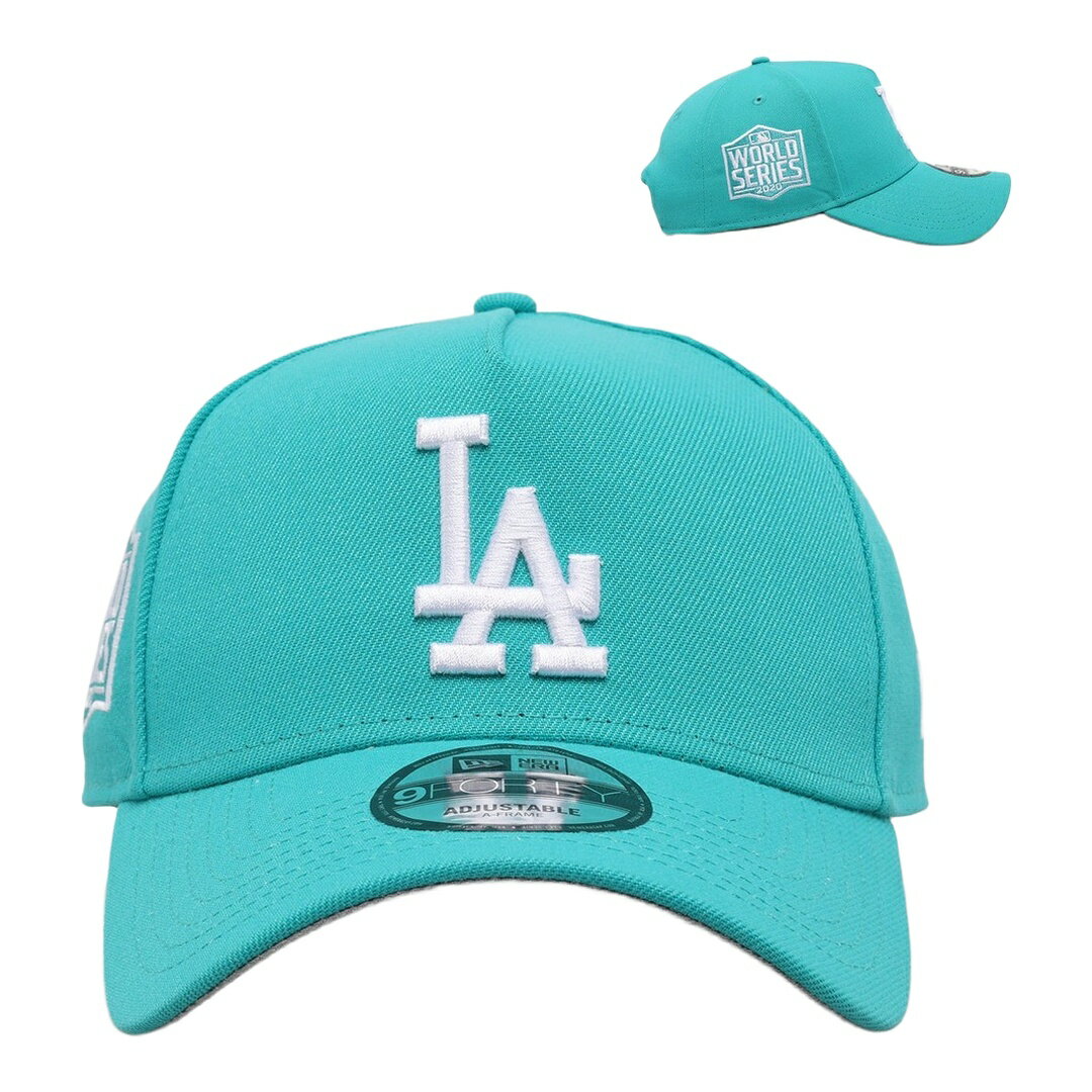 乐天商城 - New Era ロサンゼルス ドジャース Polychromatic 9FORTY A-Frame キャップ スナップバック ティール MLB 帽子