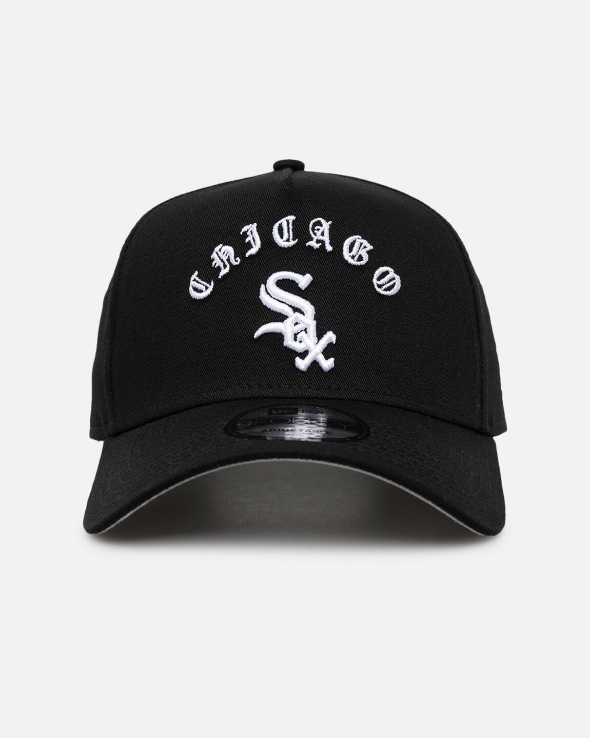 Rakuten - New Era シカゴ・ホワイトソックス ゴシックアーチ 9FORTY A-Frame スナップバック キャップ ブラック/ホワイト MLB 帽子