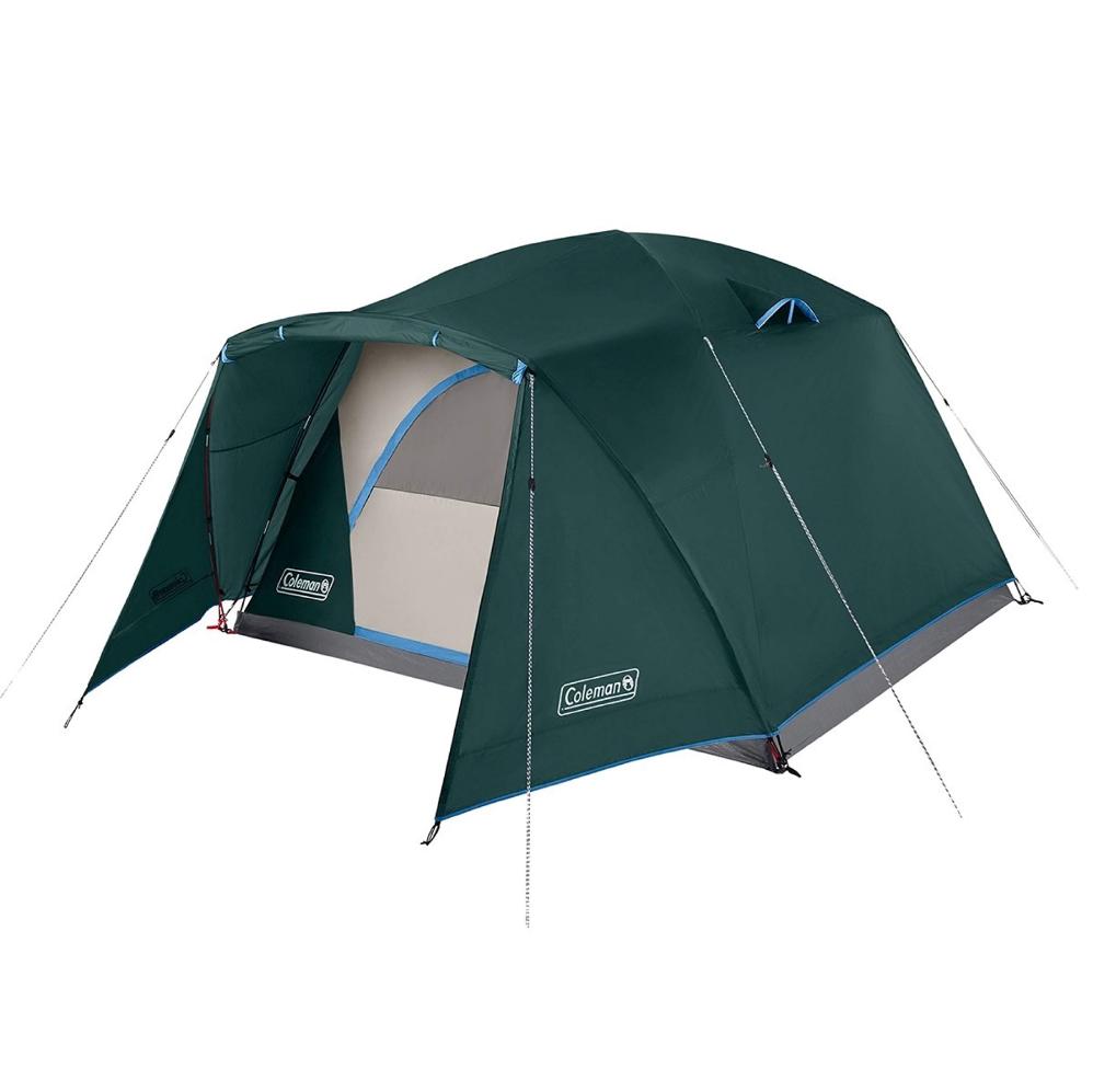 コールマン Coleman フルフライウェザーヴェスタビュール付きスカイドームキャンピングテント Skydome Camping Tent with Full Fly Weather Vestibule 2/4/6人用 2/4/6 person エバーグリーン Evergreen