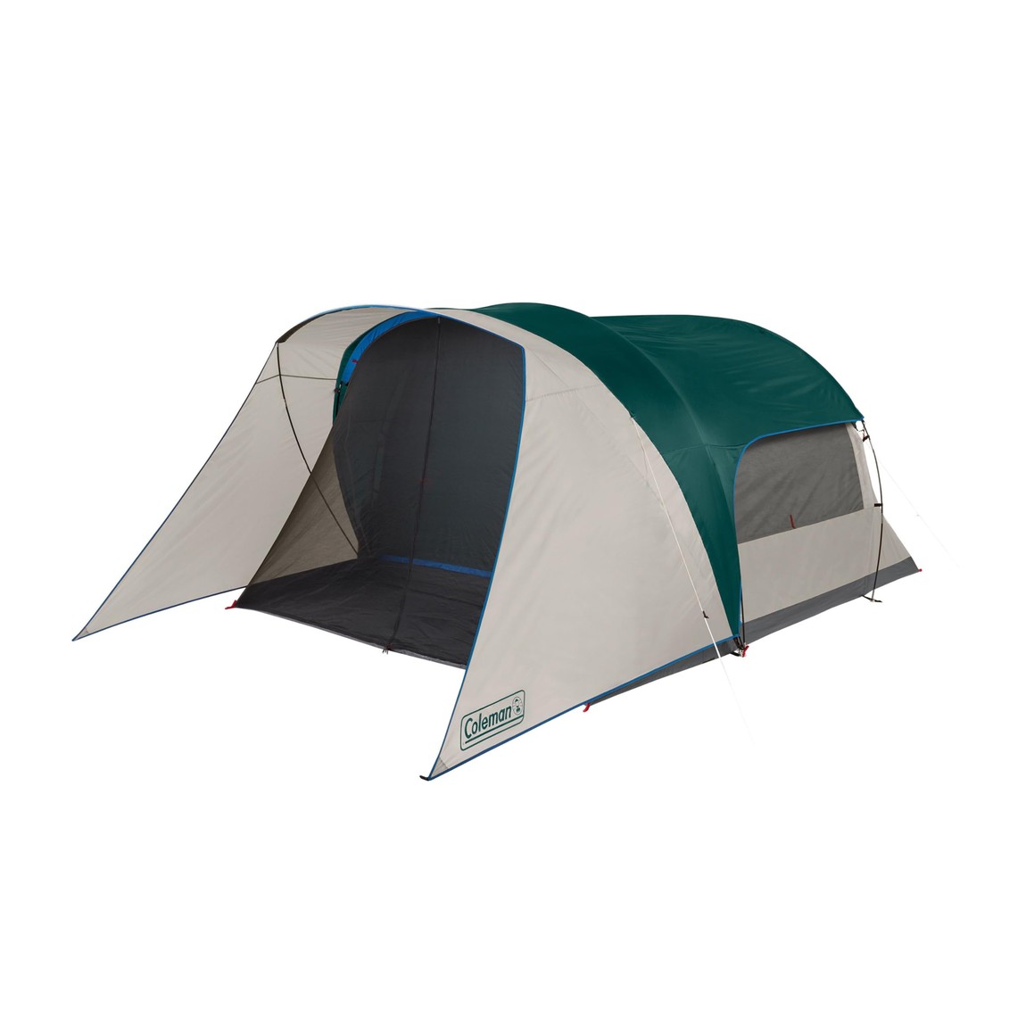 PRODUCT DETAILS Coleman コールマン キャビン キャンプテント スクリーンルーム付き 4人用 エバーグリーン【商品仕様】・ブランド：Coleman・カラー：エバーグリーン【取扱サイズ】・4人用 / 6人用【特徴】・ スクリーン付きのポーチにより、虫の侵入を防ぎながら開放的な空間や荷物置き場を確保できます・ 垂直な壁と約182cmの高い天井を備えたキャビン構造で、室内での直立や移動がスムーズです・ 独自のWeatherTecシステムを採用し、溶接されたコーナーやバスタブ型のフロアで雨の浸入を防ぎます・ 設営サイズは約335cm×243cmで、クイーンサイズのエアベッドを1台設置可能な広さがあります・ カラーコード化されたポールスリーブと3ポール設計により、最短約10分での設営が可能です ■ 商品について 海外輸入品（説明書は英語表記の場合あり） ■ ご注意 ・掲載画像は実物に近い色味になるよう調整しておりますが、ご利用の環境により差異が生じる場合があります。・複数店舗で在庫を共有しているため、ご注文後に在庫切れとなる場合がございます。 ■ 納期について お届けの目安を必ずご確認ください。 海外正規ルート仕入れ品 海外ブランド ▼ 海外正規ブランド店 正規代理店 ▼ 当 店 ※本商品は並行輸入品です 製造元は正規品と同一のブランド・メーカーです。当店では海外正規ルートより仕入れた商品を取り扱っております。流通ルートが異なるのみで、商品自体に違いはございません。 ── 当店の商品について ── 正規品のみ取り扱い 海外正規店・正規代理店から商品を直接仕入れ、国内に輸入して販売しております。 日本未入荷・海外限定モデルも多数 日本未入荷・海外限定モデルも多数取り扱っております。サイズ・カラー違いや海外限定で販売された製品など、日本では手に入りにくいアイテムをお届けいたします。 お求めやすい価格の理由 海外市場での価格差や流通ルートの違いにより、国内販売価格よりお求めやすくなっております。品質はそのままに、よりお手頃な価格でお届けいたします。 安心保証 ご使用前に万が一、製品に不具合がございました場合は、交換または商品代金のご返金にて対応させていただきます。商品到着後5日以内にご連絡ください。 ご注意 海外からの輸入品となります。海外輸送のため、外箱に軽微なスレ等がある場合がございますが、商品本体には影響ございません。 ※在庫状況は仕入先の在庫情報をもとに出来る限り正確に表示しておりますが、取寄せ商品のため、タイミングによりご注文後に欠品・キャンセルとなる場合がございます。 お探しの商品がございましたら、お気軽にご相談ください。