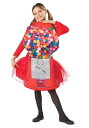 女の子用 カラフルガムボールマシーン コスチューム 子供用キッズ 衣装 イベント ハロウィンの商品画像