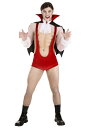 セクシーなヴァンパイア シングレット メンズ コスチューム 男性 大人用 衣装 コスプレ イベント ハロウィン