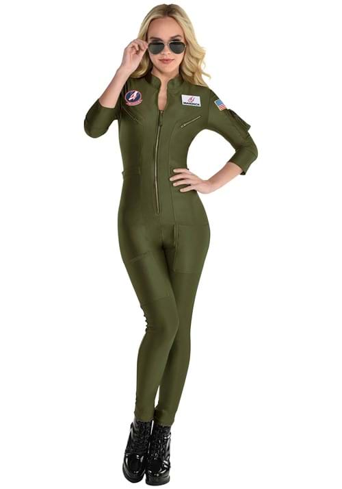Rakuten - Top Gun 2 レディース フライトスーツ コスチュームイベント ハロウィン コスプレ 大人女性