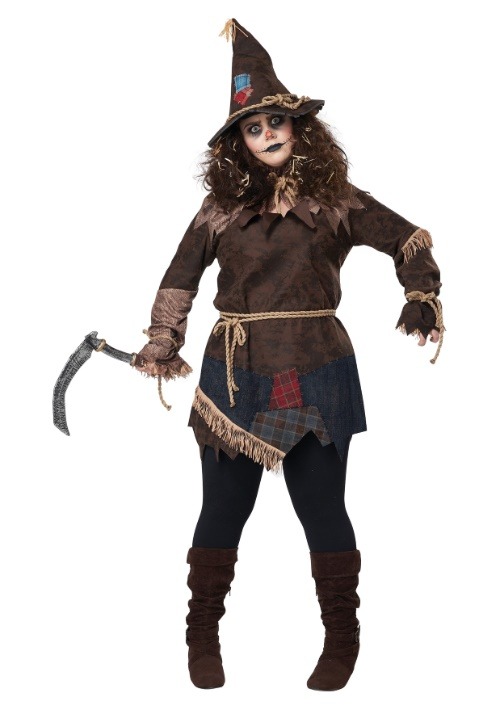 Rakuten - クリーピー スケアクロウ 女性用 ハロウィンコスチューム 大きいサイズ