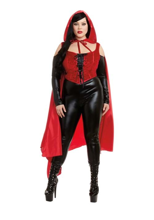 Rakuten - 大きいサイズ 誘惑的なレッド 女性用コスチュームイベント ハロウィン コスプレ 大人女性
