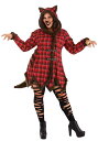 大きいサイズ ウェアウルフコート コスチューム レディースイベント ハロウィン コスプレ 大人女性