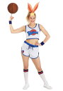 レディース Space Jam ローラ・バニー コスチュームイベント ハロウィン コスプレ 大人女性