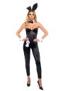 レディース Playboy ブラック バニー クラシック プレイメイト コスチュームイベント ハロウィン コスプレ 大人女性