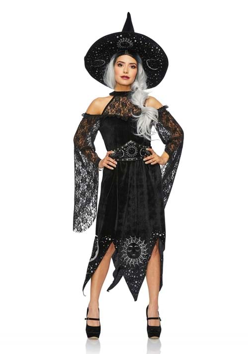 Rakuten - レディース ブラック ミスティック ウィッチ コスチュームイベント ハロウィン コスプレ 大人女性