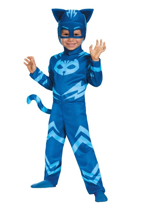 乐天商城 - 子供用 PJマスク クラシック キャットボーイ コスチューム ハロウィン コスプレ衣装