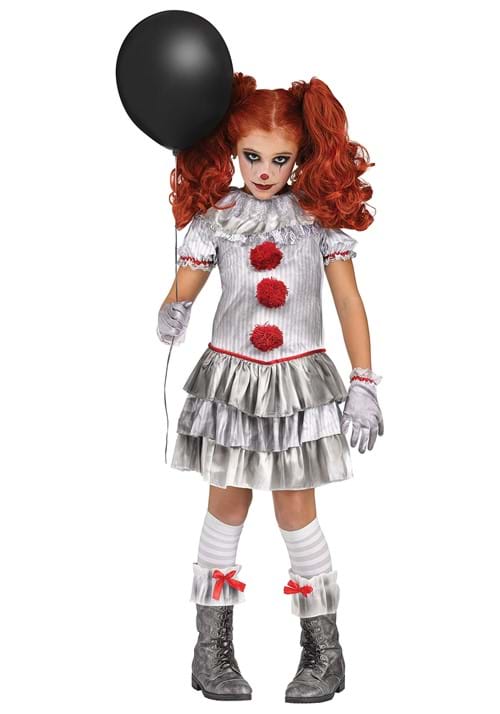 乐天商城 - 女の子用 カーニバルピエロ コスチューム ハロウィン コスプレ衣装