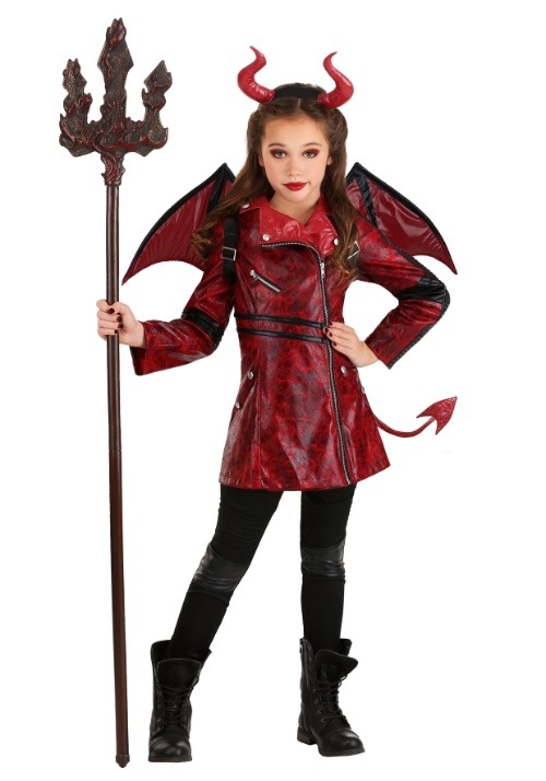 Rakuten - レザーデビル ガールズコスチューム ハロウィン コスプレ衣装