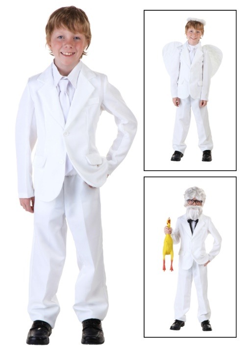 樂天商城 - 子供用 ホワイトスーツ コスチューム ハロウィン コスプレ衣装