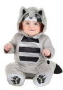 限定 赤ちゃん用 もこもこアライグマ コスチューム ハロウィン コスプレ衣装