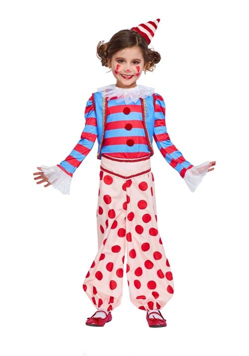 Clown - 女の子用 ヴィンテージ ピエロ コスチューム