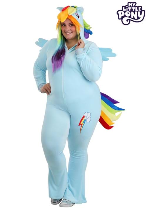 レディース 大きいサイズ マイリトルポニー レインボーダッシュ コスチューム ハロウィンコスプレ