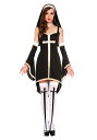 女性用 セクシー修道女コスチューム ハロウィン コスプレ(3)