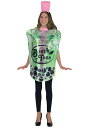 大きいサイズ タピオカミルクティー コスチューム アダルト 大人 女性 ハロウィン コスプレ衣装(3)