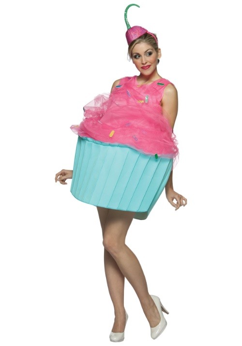Costume - 美味しそうなピンクのカップケーキコスチューム レディース 大人 女性 ハロウィン コスプレ衣装