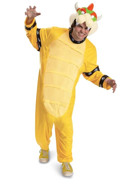 スーパーマリオ クッパ フード付きつなぎ メンズコスチューム男性用 ハロウィン