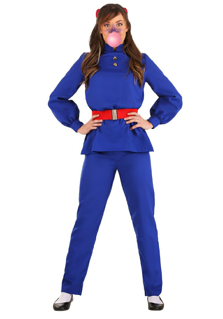 ガムチューイング チケットウィナー べルーカ風 コスチューム　レディース　4点セット /コスチューム コスプレ衣装　(二次会、結婚式、仮装、パーティー、宴会、ハロウィン）大人女性用