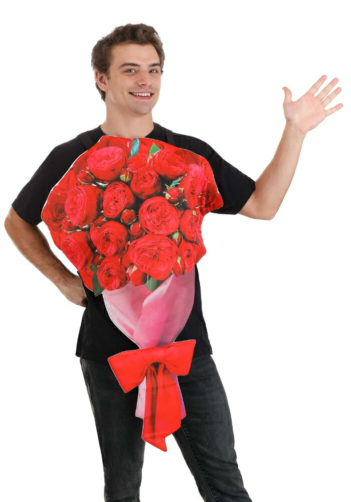 バラの花束 サンドウィッチボード コスチューム 男性用 大人用 ハロウィン