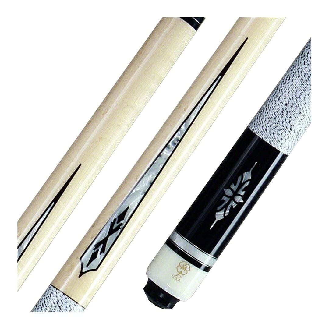 PRODUCT DETAILS McDermott G Series Birdseye Maple White Pearl Inlays プレーキュー アイリッシュリネンラップ G-Coreシャフト 3/8x10ジョイント【商品仕様】・ 種別：プレーキュー・ シャフト：G-Coreシャフト・ タップ：Everest (by Tiger)・ ジョイント：3/8x10・ フォアアーム：バーズアイメープル、ホワイトパール＆ブラックフローティングポイント（3ポイント）・ バットスリーブ：ブラック、ホワイトパールバンド、ホワイトパールインレイ・ ラップ：アイリッシュリネン（ホワイト/ブラック）・ 全長：約147cm（58インチ）・ 重量調整：ウェイトボルトによる調整可能（別売）【特徴】・ フォアアームに天然のバーズアイメープルを使用し、ホワイトパールとブラックのコントラストが効いたフローティングポイントを配しています。・ バットスリーブにはホワイトパールのバンドと3つのインレイデザインが施されています。・ カーボンファイバーコアを先端部に内蔵したG-Coreシャフトを標準装備し、安定した打感とコントロール性を備えています。・ グリップ部には吸湿性とフィット感に優れたアイリッシュリネンラップを採用しています。【ご注意】・ 海外並行輸入品のため、付属の説明書がある場合は英語表記となります。【重量のご指定】・ 重量：19oz（標準）／選択可：19oz、18oz、18.25oz、18.5oz、18.75oz、19.25oz、19.5oz、19.75oz、20oz、20.25oz、20.5oz、20.75oz、21oz・ シャフト径：13.00mm（標準径のみ・変更不可）・ 重量のご希望がある場合はご注文時の備考欄にご記入ください。ご指定がない場合は標準仕様で手配いたします。・ 重量はメーカー出荷時の実測により±0.25oz程度前後することがあります。・ ご指定仕様で手配するため、ご注文後の仕様変更・返品交換はお受けできません。 ■ 商品について 海外輸入品（説明書は英語表記の場合あり） ■ ご注意 ・掲載画像は実物に近い色味になるよう調整しておりますが、ご利用の環境により差異が生じる場合があります。・複数店舗で在庫を共有しているため、ご注文後に在庫切れとなる場合がございます。 ■ 納期について お届けの目安を必ずご確認ください。 海外正規ルート仕入れ品 海外ブランド ▼ 海外正規ブランド店 正規代理店 ▼ 当 店 ※本商品は並行輸入品です 製造元は正規品と同一のブランド・メーカーです。当店では海外正規ルートより仕入れた商品を取り扱っております。流通ルートが異なるのみで、商品自体に違いはございません。 ── 当店の商品について ── 正規品のみ取り扱い 海外正規店・正規代理店から商品を直接仕入れ、国内に輸入して販売しております。 日本未入荷・海外限定モデルも多数 日本未入荷・海外限定モデルも多数取り扱っております。サイズ・カラー違いや海外限定で販売された製品など、日本では手に入りにくいアイテムをお届けいたします。 お求めやすい価格の理由 海外市場での価格差や流通ルートの違いにより、国内販売価格よりお求めやすくなっております。品質はそのままに、よりお手頃な価格でお届けいたします。 安心保証 ご使用前に万が一、製品に不具合がございました場合は、交換または商品代金のご返金にて対応させていただきます。商品到着後5日以内にご連絡ください。 ご注意 海外からの輸入品となります。海外輸送のため、外箱に軽微なスレ等がある場合がございますが、商品本体には影響ございません。 ※在庫状況は仕入先の在庫情報をもとに出来る限り正確に表示しておりますが、取寄せ商品のため、タイミングによりご注文後に欠品・キャンセルとなる場合がございます。 お探しの商品がございましたら、お気軽にご相談ください。