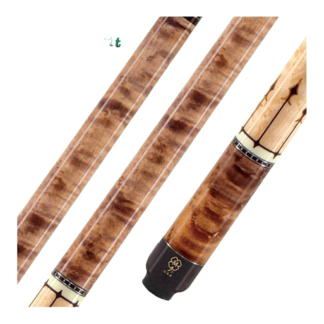 PRODUCT DETAILS McDermott G Series プレーキュー バーズアイメープル ボコテ ウッドグリップ G-Coreカーボンコアシャフト【商品仕様】・ 種別：プレーキュー・ シャフト：G-Core（カーボンコア内蔵メープル）・ ジョイント：3/8x10・ バット材質：バーズアイメープル、ボコテ・ ラップ：ウッドグリップ（ラップレス）・ 全長：約147cm（58インチ）・ 特徴：カスタムリングワーク、ダブルウォッシュ・ステイン仕上げ・ 重量調整：ボルト式ウェイトカートリッジシステム対応【特徴】・ フォアアームとスリーブには、グレーおよびナチュラルのウォルナット・ダブルウォッシュ加工を施したバーズアイメープルを採用しています。・ グリップセクションにはナチュラルのバーズアイメープルを使用し、両端にボコテを用いた6つのアローデザインが施されています。・ 標準装備のG-Coreシャフトは、先端から約18cmの範囲にカーボンファイバーを内蔵する構造により、インパクト時の安定性とコントロール性能を向上させています。・ 伝統的なメープル材の打感と、ハイテクシャフトの低ディフレクション性能を両立した設計です。【ご注意】・ 海外並行輸入品のため、付属の説明書がある場合は英語表記となります。【重量のご指定】・ 重量：19oz（標準）／選択可：19oz、18oz、18.25oz、18.5oz、18.75oz、19.25oz、19.5oz、19.75oz、20oz、20.25oz、20.5oz、20.75oz、21oz・ シャフト径：13.00mm（標準径のみ・変更不可）・ 重量のご希望がある場合はご注文時の備考欄にご記入ください。ご指定がない場合は標準仕様で手配いたします。・ 重量はメーカー出荷時の実測により±0.25oz程度前後することがあります。・ ご指定仕様で手配するため、ご注文後の仕様変更・返品交換はお受けできません。 ■ 商品について 海外輸入品（説明書は英語表記の場合あり） ■ ご注意 ・掲載画像は実物に近い色味になるよう調整しておりますが、ご利用の環境により差異が生じる場合があります。・複数店舗で在庫を共有しているため、ご注文後に在庫切れとなる場合がございます。 ■ 納期について お届けの目安を必ずご確認ください。 海外正規ルート仕入れ品 海外ブランド ▼ 海外正規ブランド店 正規代理店 ▼ 当 店 ※本商品は並行輸入品です 製造元は正規品と同一のブランド・メーカーです。当店では海外正規ルートより仕入れた商品を取り扱っております。流通ルートが異なるのみで、商品自体に違いはございません。 ── 当店の商品について ── 正規品のみ取り扱い 海外正規店・正規代理店から商品を直接仕入れ、国内に輸入して販売しております。 日本未入荷・海外限定モデルも多数 日本未入荷・海外限定モデルも多数取り扱っております。サイズ・カラー違いや海外限定で販売された製品など、日本では手に入りにくいアイテムをお届けいたします。 お求めやすい価格の理由 海外市場での価格差や流通ルートの違いにより、国内販売価格よりお求めやすくなっております。品質はそのままに、よりお手頃な価格でお届けいたします。 安心保証 ご使用前に万が一、製品に不具合がございました場合は、交換または商品代金のご返金にて対応させていただきます。商品到着後5日以内にご連絡ください。 ご注意 海外からの輸入品となります。海外輸送のため、外箱に軽微なスレ等がある場合がございますが、商品本体には影響ございません。 ※在庫状況は仕入先の在庫情報をもとに出来る限り正確に表示しておりますが、取寄せ商品のため、タイミングによりご注文後に欠品・キャンセルとなる場合がございます。 お探しの商品がございましたら、お気軽にご相談ください。
