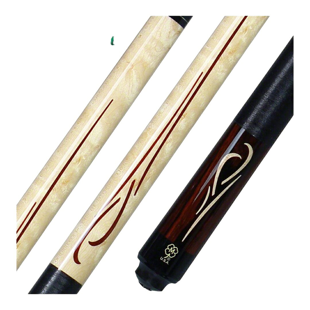 PRODUCT DETAILS McDermott G Series プレーキュー バーズアイメープル ココボロ 3ポイント インレイ G-Coreカーボンコアシャフト アイリッシュリネン ビリヤードキュー【商品仕様】・ 種別：プレーキュー・ シャフト：G-Core（カーボンコア構造メープル）・ 先角：CTテノン・ タップ：Everest（エベレスト）・ ジョイント：3/8x10ピン・ バット材質：バーズアイメープル、ココボロ、メープル・ ラップ：アイリッシュリネン（ブラック）・ 全長：58インチ（約147cm）・ 重量調整：ボルトによる調整が可能【特徴】・ バーズアイメープルのフォアアームに、3つのココボロ製のインレイポイントを施した伝統的なデザインです。・ カーボンファイバーコアを内蔵したG-Coreシャフトを採用し、安定性と精度の向上を追求しています。・ バットスリーブにはココボロ材を使用し、メープルのインレイが組み込まれています。・ グリップには吸湿性に優れ、滑りにくいブラックのアイリッシュリネン・ラップを採用しています。【ご注意】・ 海外並行輸入品のため、付属の説明書がある場合は英語表記となります。【重量のご指定】・ 重量：19oz（標準）／選択可：19oz、18oz、18.25oz、18.5oz、18.75oz、19.25oz、19.5oz、19.75oz、20oz、20.25oz、20.5oz、20.75oz、21oz・ シャフト径：13.00mm（標準径のみ・変更不可）・ 重量のご希望がある場合はご注文時の備考欄にご記入ください。ご指定がない場合は標準仕様で手配いたします。・ 重量はメーカー出荷時の実測により±0.25oz程度前後することがあります。・ ご指定仕様で手配するため、ご注文後の仕様変更・返品交換はお受けできません。 ■ 商品について 海外輸入品（説明書は英語表記の場合あり） ■ ご注意 ・掲載画像は実物に近い色味になるよう調整しておりますが、ご利用の環境により差異が生じる場合があります。・複数店舗で在庫を共有しているため、ご注文後に在庫切れとなる場合がございます。 ■ 納期について お届けの目安を必ずご確認ください。 海外正規ルート仕入れ品 海外ブランド ▼ 海外正規ブランド店 正規代理店 ▼ 当 店 ※本商品は並行輸入品です 製造元は正規品と同一のブランド・メーカーです。当店では海外正規ルートより仕入れた商品を取り扱っております。流通ルートが異なるのみで、商品自体に違いはございません。 ── 当店の商品について ── 正規品のみ取り扱い 海外正規店・正規代理店から商品を直接仕入れ、国内に輸入して販売しております。 日本未入荷・海外限定モデルも多数 日本未入荷・海外限定モデルも多数取り扱っております。サイズ・カラー違いや海外限定で販売された製品など、日本では手に入りにくいアイテムをお届けいたします。 お求めやすい価格の理由 海外市場での価格差や流通ルートの違いにより、国内販売価格よりお求めやすくなっております。品質はそのままに、よりお手頃な価格でお届けいたします。 安心保証 ご使用前に万が一、製品に不具合がございました場合は、交換または商品代金のご返金にて対応させていただきます。商品到着後5日以内にご連絡ください。 ご注意 海外からの輸入品となります。海外輸送のため、外箱に軽微なスレ等がある場合がございますが、商品本体には影響ございません。 ※在庫状況は仕入先の在庫情報をもとに出来る限り正確に表示しておりますが、取寄せ商品のため、タイミングによりご注文後に欠品・キャンセルとなる場合がございます。 お探しの商品がございましたら、お気軽にご相談ください。