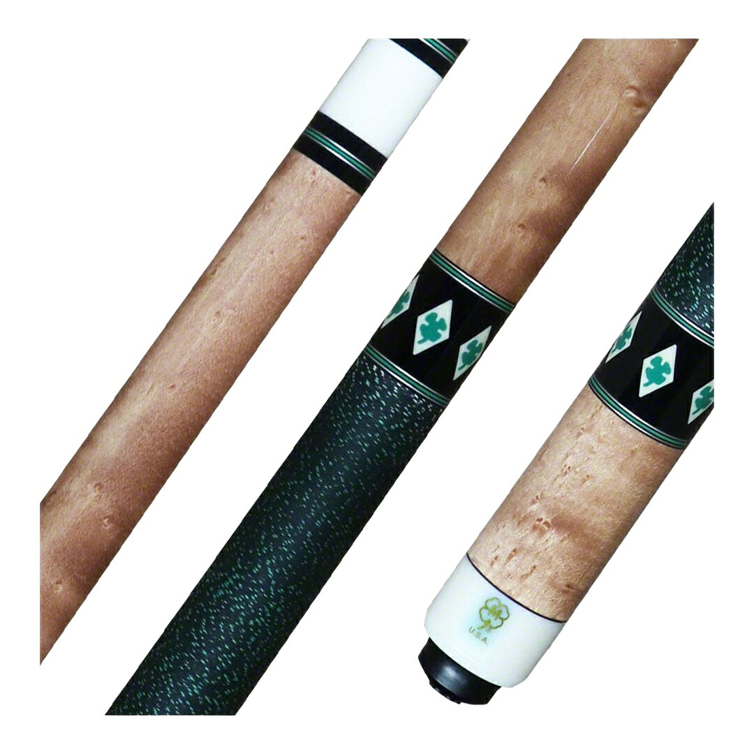 McDermott G Series Birdseye Maple Green Clover Inlays プレーキュー G-Coreシャフト アイリッシュリネンラップ