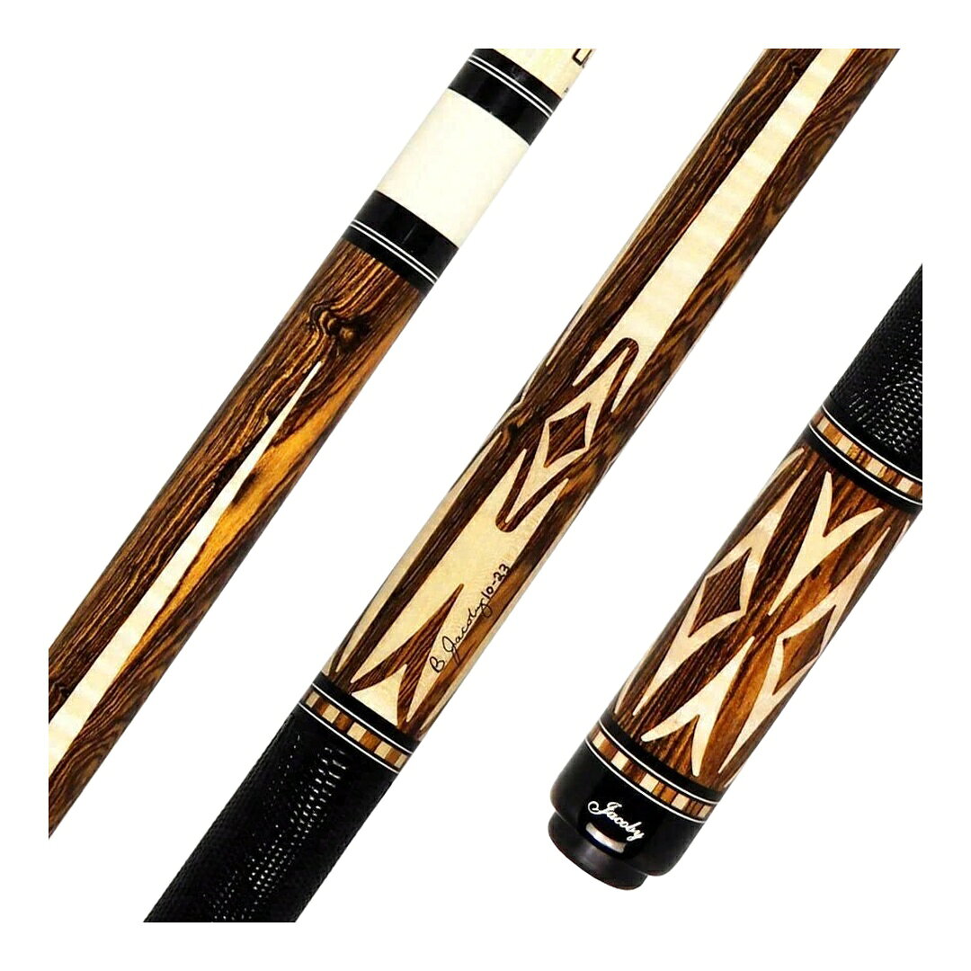 Jacoby プレーキュー Bocote Curly Maple 4ポイント レザーラップ Ultra Proシャフト