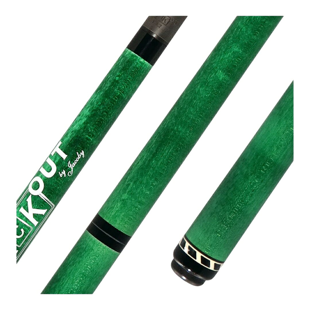 Jacoby Black Out Green ブレイクジャンプキュー カーボンシャフト ノーラップ 3ピース
