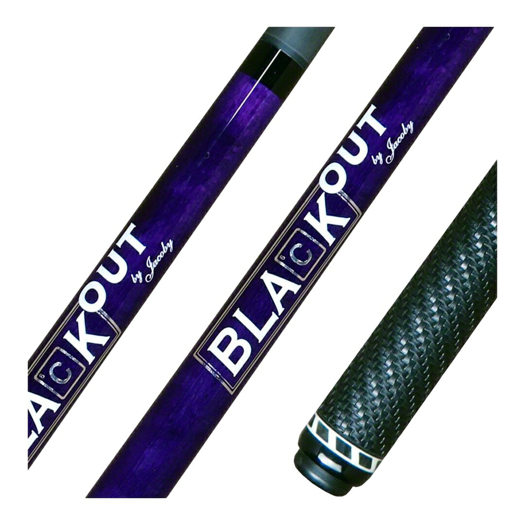 Jacoby BlaCkOut Purple ブレイクジャンプキュー カーボンシャフト ブラックウィーブラップ 3ピース