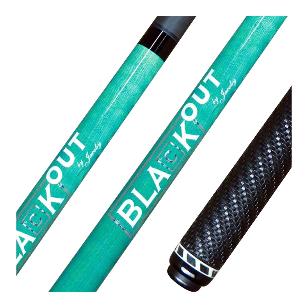 Jacoby BlaCkOut Turquoise ブレイクジャンプキュー カーボンシャフト ウーブンラップ 3ピース