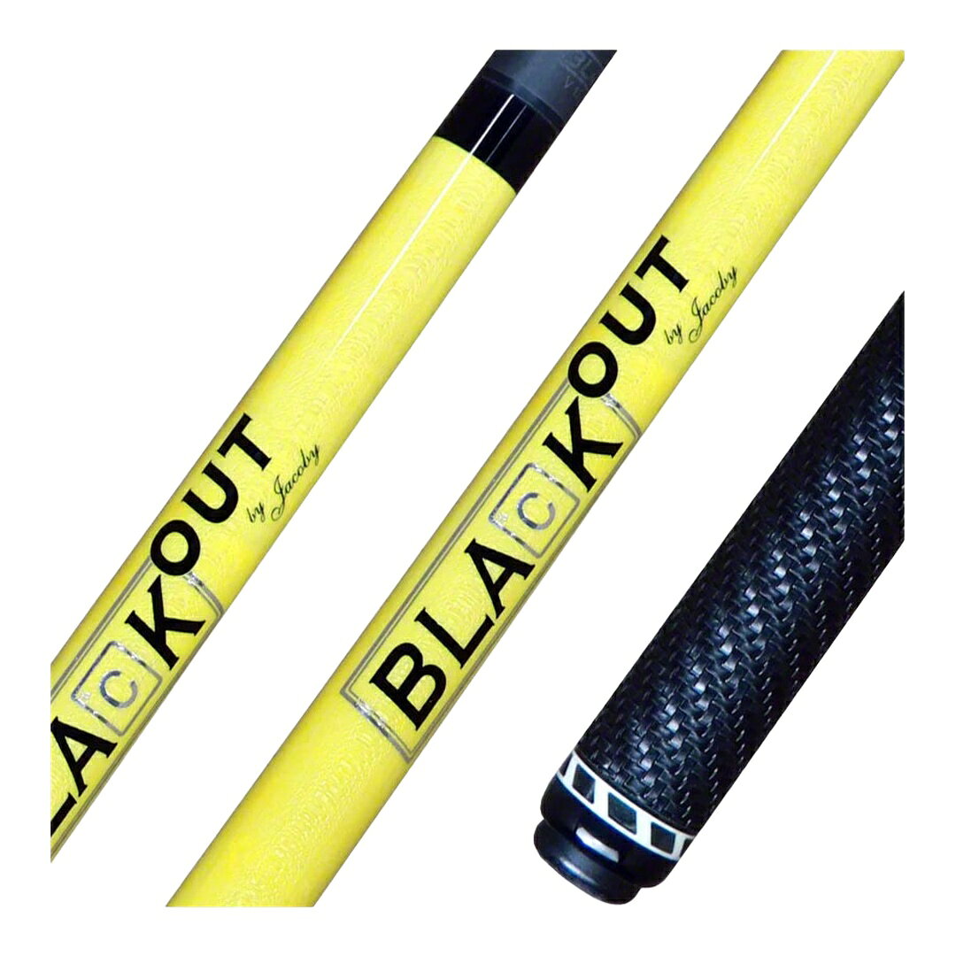 Jacoby BlackOut Yellow ブレイクジャンプキュー カーボンシャフト スポーツラップ 3ピース