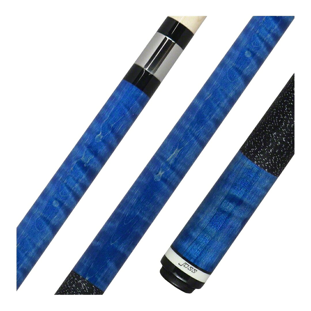 Joss Blue Stained Flame Birch プレーキュー ビリヤードキュー アイリッシュリネン ステンレスジョイント