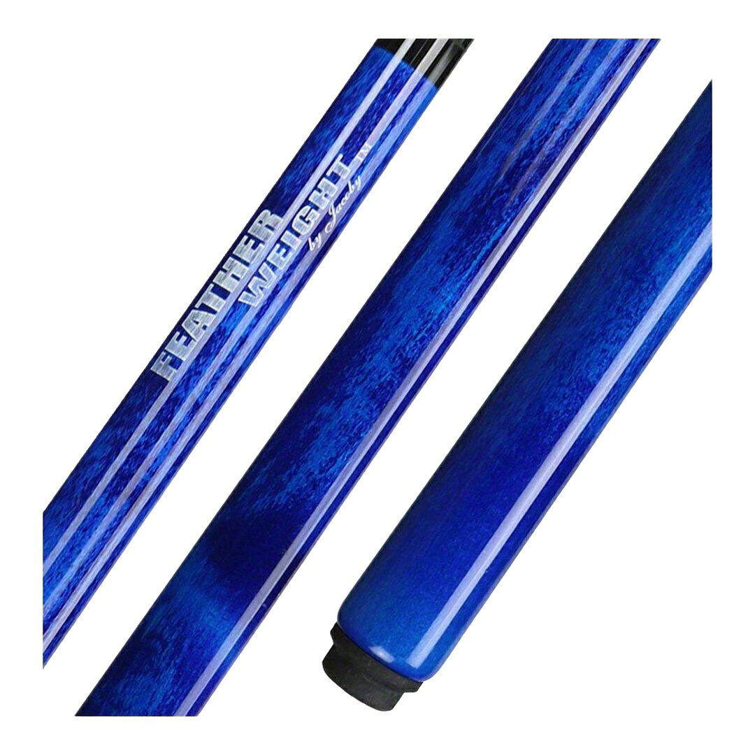 PRODUCT DETAILS Jacoby Custom Blue Feather Weight ブレイクキュー メープル材 フェノリック先角 ラジアルジョイント【商品仕様】・ 種別：ブレイクキュー・ バット材質：ハードロックメープル・ シャフト材質：ハードロックメープル・ タップ：フェノリック・ 先角：フェノリック・ ジョイント：Radial（ラジアル）・ 重量調整：可能（15oz〜18oz範囲）【特徴】・ ハードロックメープル材を使用し、安定した打球感を実現したブレイク専用キューです。・ フェノリック素材の先角とタップを採用し、ブレイクショット時のパワー伝達効率を向上させています。・ 15オンスから18オンスの間で重量を調整できるウェイトシステムを搭載しています。・ ジョイントには、木材同士を強固に連結するRadialピンを採用しています。【ご注意】・ 海外並行輸入品のため、付属の説明書がある場合は英語表記となります。【重量のご指定】・ 重量：15oz（標準）／選択可：15oz、15.5oz、16oz、16.5oz、17oz、17.5oz、18oz・ 重量のご希望がある場合はご注文時の備考欄にご記入ください。ご指定がない場合は標準仕様で手配いたします。・ 重量はメーカー出荷時の実測により±0.25oz程度前後することがあります。・ ご指定仕様で手配するため、ご注文後の仕様変更・返品交換はお受けできません。 ■ 商品について 海外輸入品（説明書は英語表記の場合あり） ■ ご注意 ・掲載画像は実物に近い色味になるよう調整しておりますが、ご利用の環境により差異が生じる場合があります。・複数店舗で在庫を共有しているため、ご注文後に在庫切れとなる場合がございます。 ■ 納期について お届けの目安を必ずご確認ください。 海外正規ルート仕入れ品 海外ブランド ▼ 海外正規ブランド店 正規代理店 ▼ 当 店 ※本商品は並行輸入品です 製造元は正規品と同一のブランド・メーカーです。当店では海外正規ルートより仕入れた商品を取り扱っております。流通ルートが異なるのみで、商品自体に違いはございません。 ── 当店の商品について ── 正規品のみ取り扱い 海外正規店・正規代理店から商品を直接仕入れ、国内に輸入して販売しております。 日本未入荷・海外限定モデルも多数 日本未入荷・海外限定モデルも多数取り扱っております。サイズ・カラー違いや海外限定で販売された製品など、日本では手に入りにくいアイテムをお届けいたします。 お求めやすい価格の理由 海外市場での価格差や流通ルートの違いにより、国内販売価格よりお求めやすくなっております。品質はそのままに、よりお手頃な価格でお届けいたします。 安心保証 ご使用前に万が一、製品に不具合がございました場合は、交換または商品代金のご返金にて対応させていただきます。商品到着後5日以内にご連絡ください。 ご注意 海外からの輸入品となります。海外輸送のため、外箱に軽微なスレ等がある場合がございますが、商品本体には影響ございません。 ※在庫状況は仕入先の在庫情報をもとに出来る限り正確に表示しておりますが、取寄せ商品のため、タイミングによりご注文後に欠品・キャンセルとなる場合がございます。 お探しの商品がございましたら、お気軽にご相談ください。