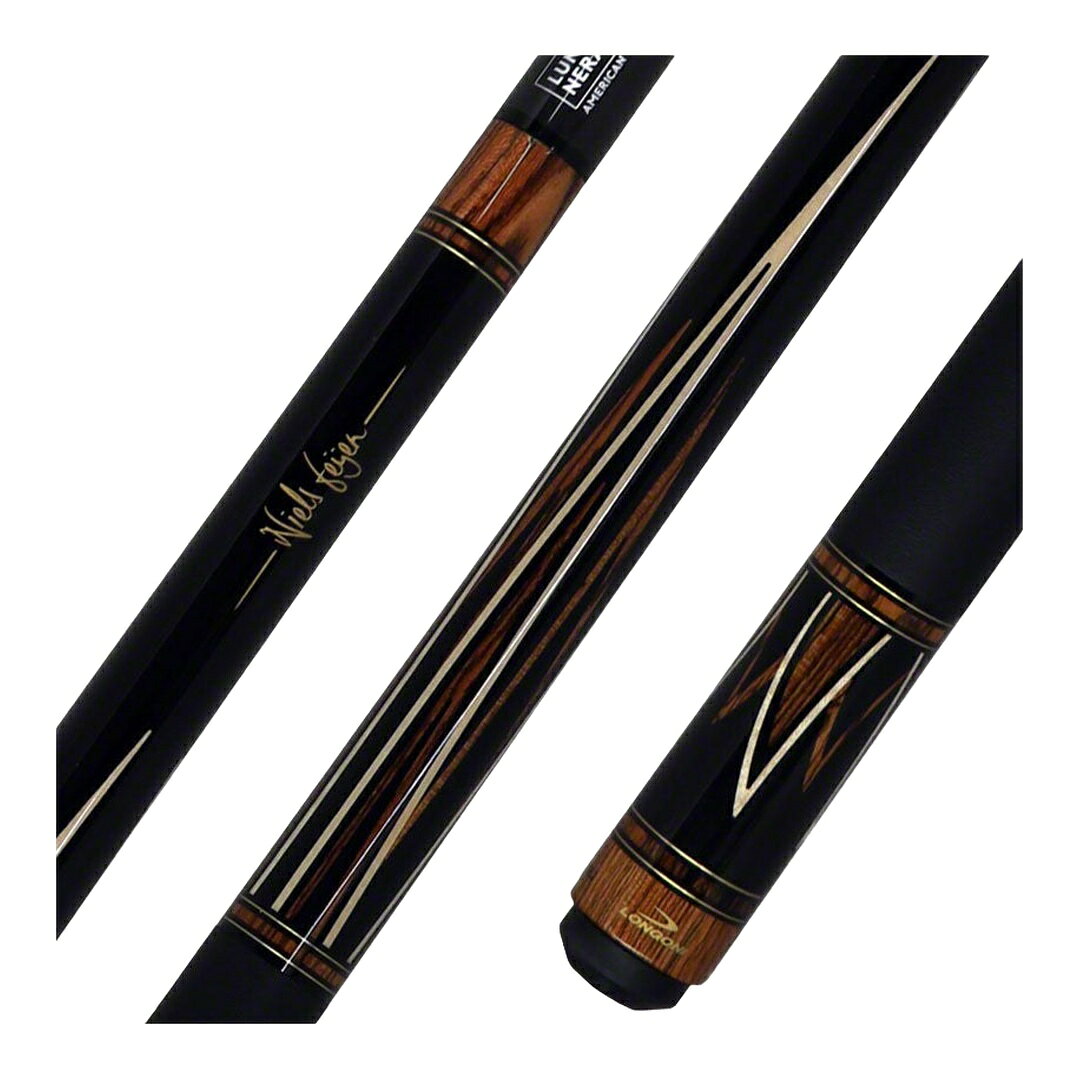 Longoni Niels Feijen Flame プレーキュー エボニー レザーラップ Luna Neraカーボンシャフト
