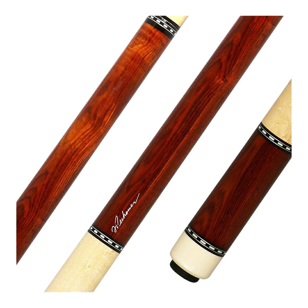 Pechauer Pro Series プレーキュー Cocobolo Natural Stained Maple Wrapless ブラックシャフト