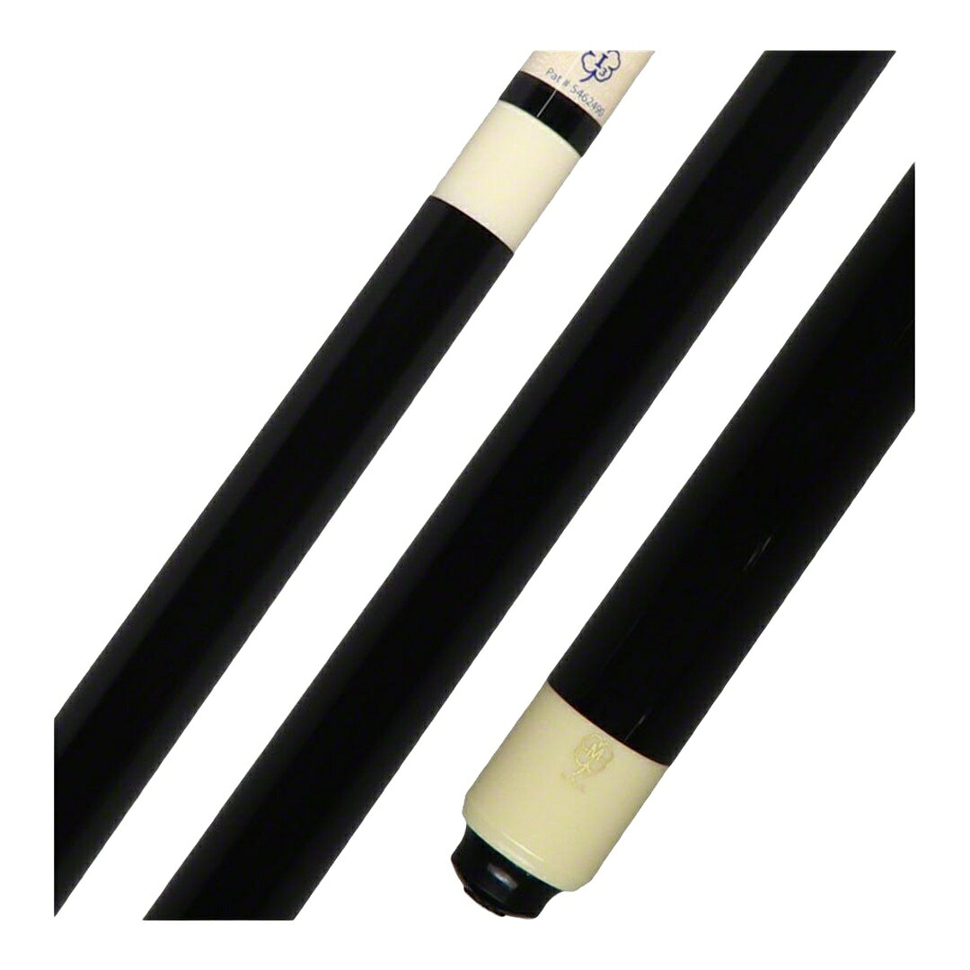 McDermott Select Series Black Painted Maple プレーキュー ビリヤードキュー ノーラップ I-3シャフト