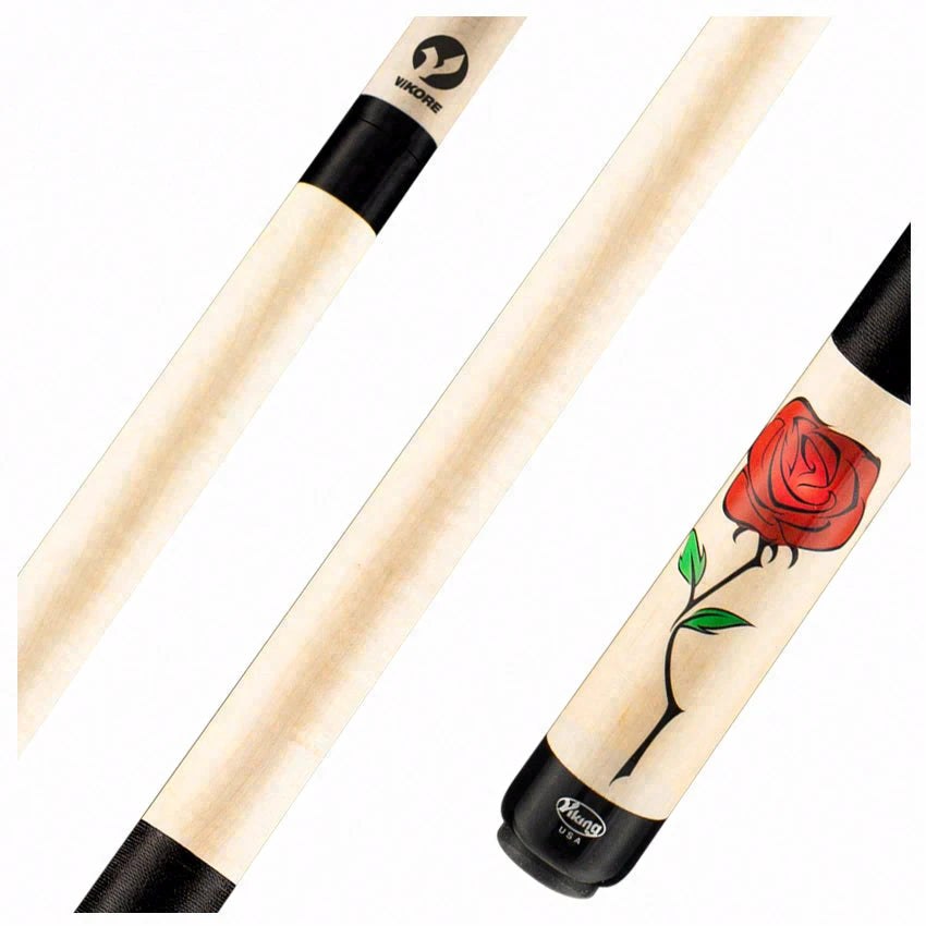 Viking De-Cues Series Northwood Maple Wild Rose プレーキュー アイリッシュリネンラップ 5/16x18ジョイント ViKOREシャフト