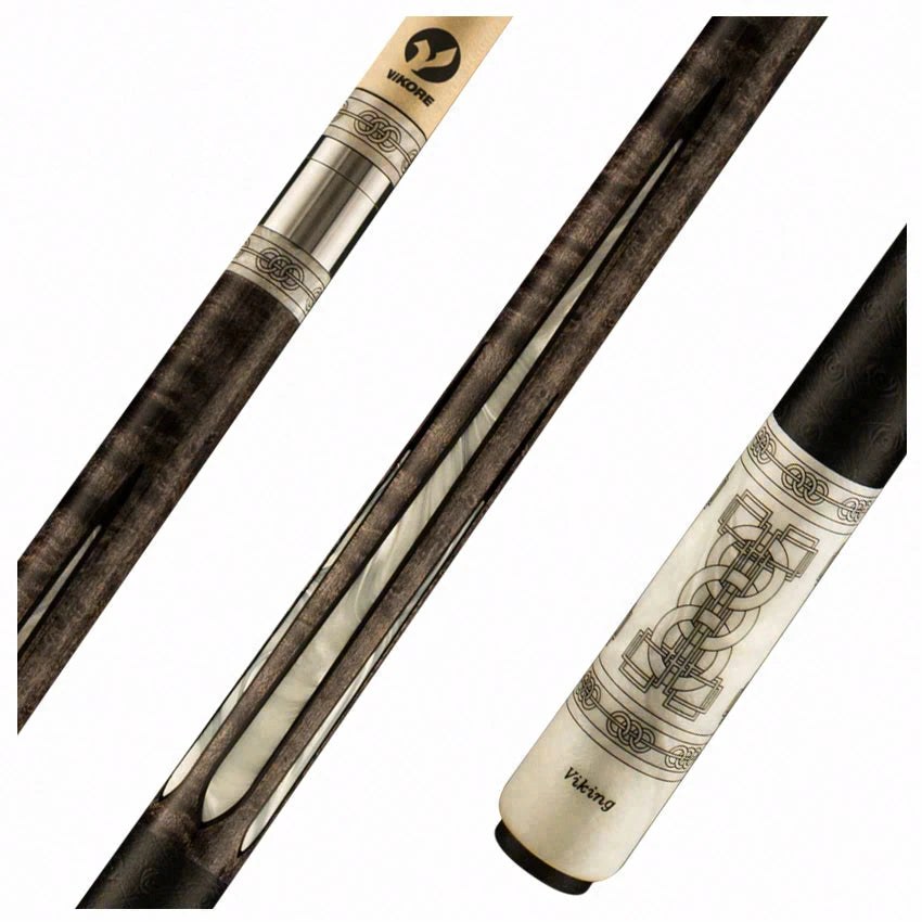 Viking Defender Series プレーキュー Birdseye Maple Pearl Inlays オーストリッチ型押しレザーラップ ViKOREシャフト 5/16-18クイックリリース